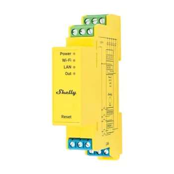 Shelly RGBWW Pro WiFi 5-kanałowy sterownik oświetlenia do szyny DIN