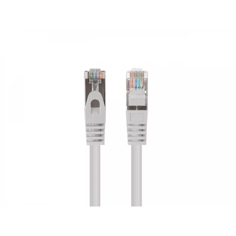 Patchcord CAT.6 FTP 1M Szary Fluke Passed Lanberg 10-PAK