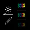 Neon MANTA SNL102MT — podświetlana dekoracja ścienna w stylu “Game Over”, efekt neonu LED podłączany do gniazdka