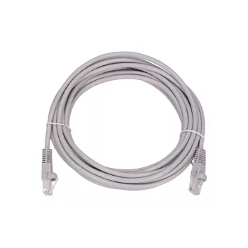 Sieciowy kabel krosowy Extralink Cat5e UTP 5 m — RJ-45 do RJ-45, szary