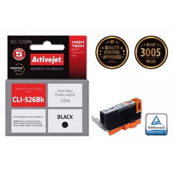 Atrament Activejet ACC-526BN (zamiennik Canon CLI-526Bk; Supreme; 10 ml; czarny)