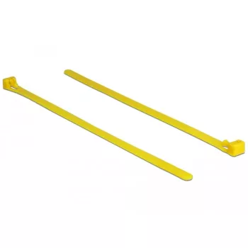 Delock Kabelbinder wiederverwendbar hitzebeständig L 200 x B 7,5 mm 100 Stück gelb