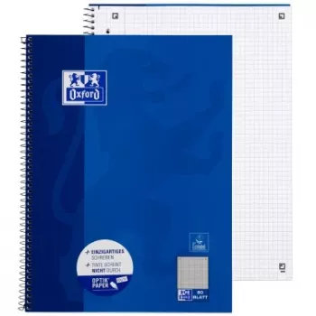 Oxford College Notes A4+ 220 x 295 mm 80 kartek w kratkę z marginesem L
