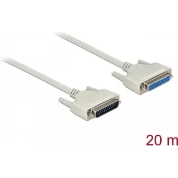 Kabel szeregowy DeLOCK 83682 Beżowy 20 m D-Sub 25 Pin
