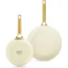 Zestaw patelni GreenPan Padova Reserve — aluminium, kremowy, Ø20 cm i Ø26 cm, 2 szt.