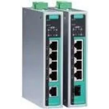 Przełącznik sieciowy MOXA EDS-G205A-4PoE-T Niezarządzany Gigabit Ethernet 5 portów (4x PoE) Aluminium 4U