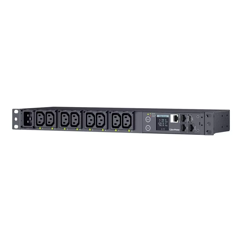 CyberPower PDU41005 jednostka dystrybucji zasilania (PDU) 8 gniazd AC 1U Czarny