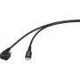Kabel USB Renkforce USB 2.0 wtyk USB-C czarny zwinięty 180° (RF-6721078)