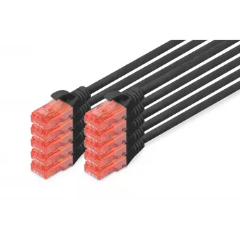 Kabel sieciowy Digitus CAT 6 U/UTP 0,5m RJ-45 Czarny