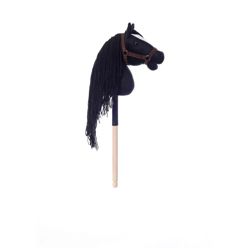 Koń na patyku HOPPIHORSE Hobby Horse A4 czarny