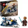 LEGO Microfighter Star Wars Plo Koon's Jedi Starfighter 75400 — 89 elementów, 1 minifigurka, wiek 6+