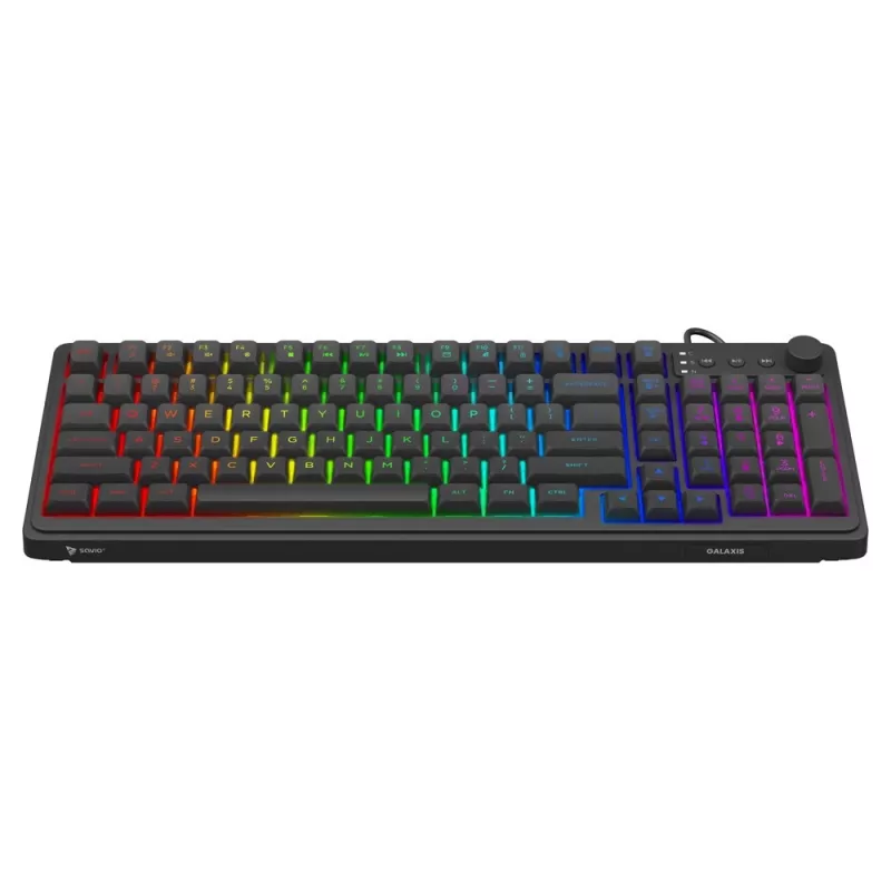 Klawiatura gamingowa Savio Galaxis USB QWERTY US English Czarny