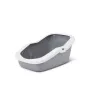 Kuweta otwarta Savic Aseo szaro-biała 560×390×275 mm dla kotów, plastik, 2 kg
