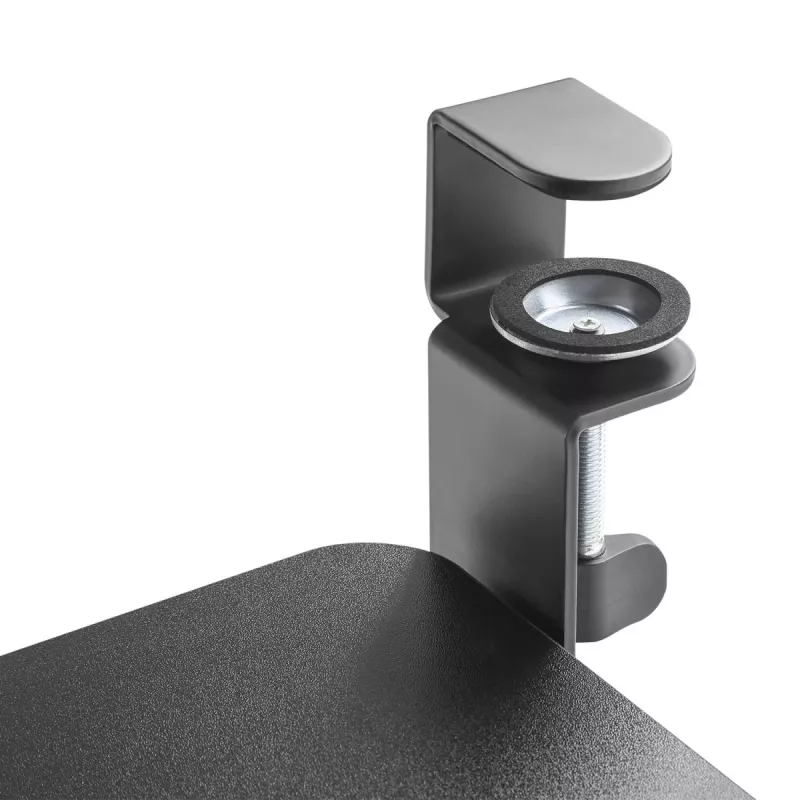 Maclean MC-839 Podsuwka pod klawiaturę | Szafka pod biurko na klawiaturę i mysz | Uchwyt zaciskowy na klawiaturę | Ergonomiczne rozwiązanie do stanowiska pracy