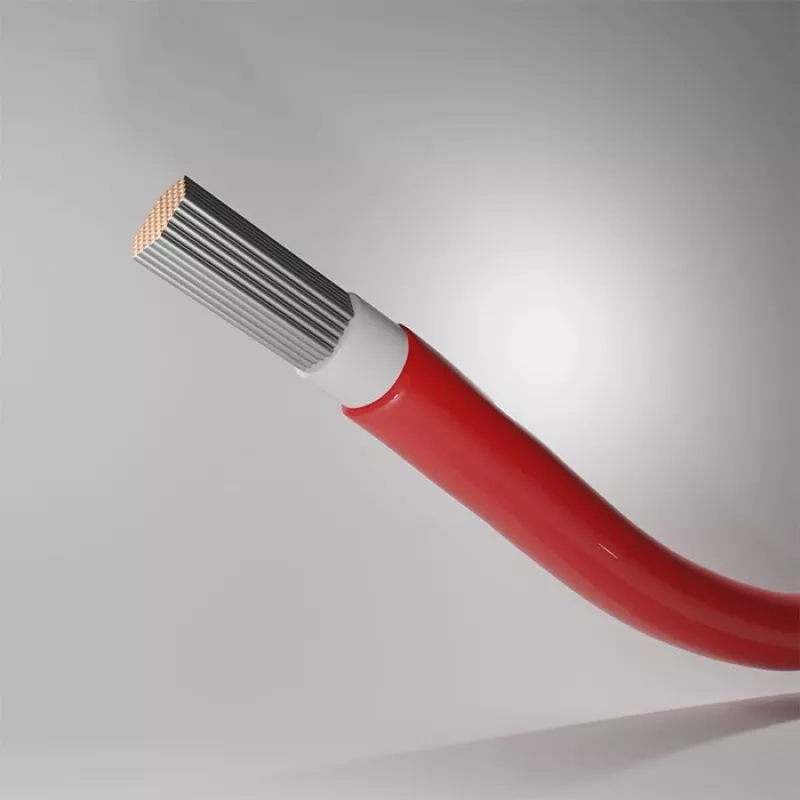 Kabel solarny QOLTEC 53852 6 mm², rolka 100 m, czerwony