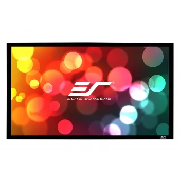 Elite Screens | SableFrame Series | ER100WH1 | Przekątna 100 cali | 16:9 | Szerokość obrazu (W) 221 cm | Czarny