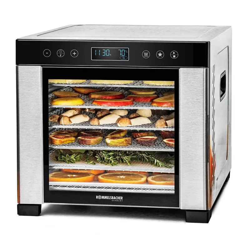 ROMMELSBACHER DA 950, Czarny, Stal nierdzewna, Stal nierdzewna, LCD, 99 h, 6000 cm², 380 x 394 mm