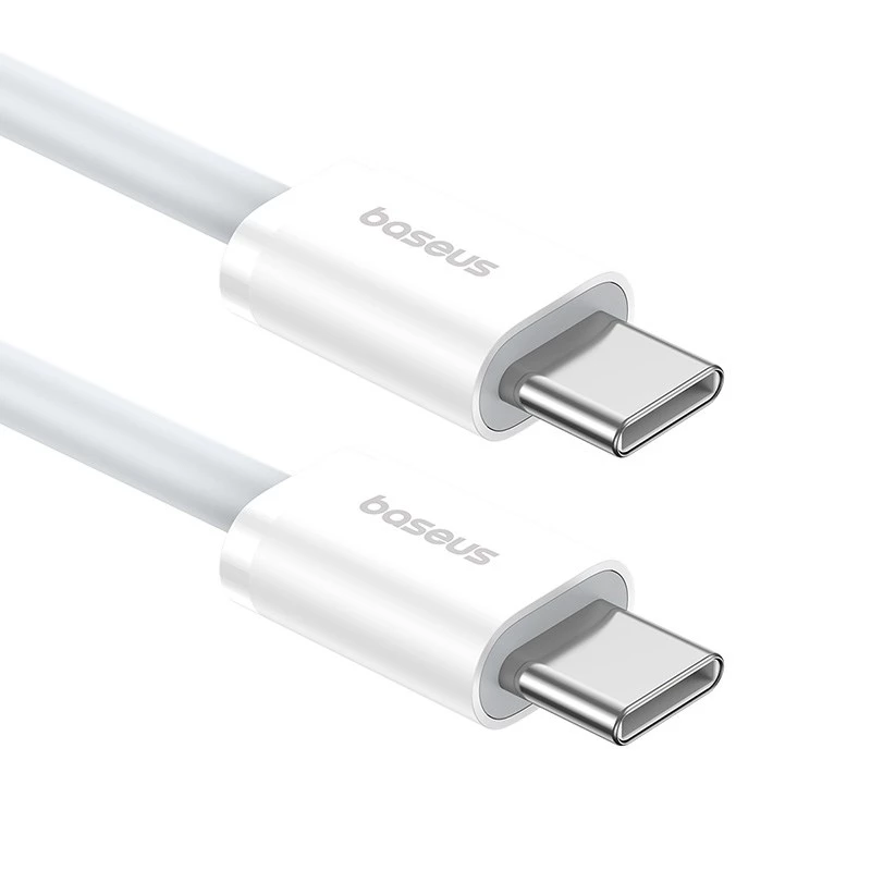 Baseus Superior USB C na USB C kabel do transmisji danych 2 m 30 W biały