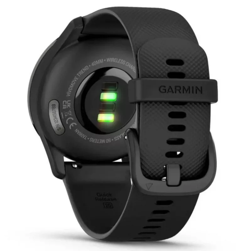 Garmin vivomove Trend LCD 40 mm Hybrydowy 254 x 346 pikseli Ekran dotykowy Czarny GPS (satelitarny)