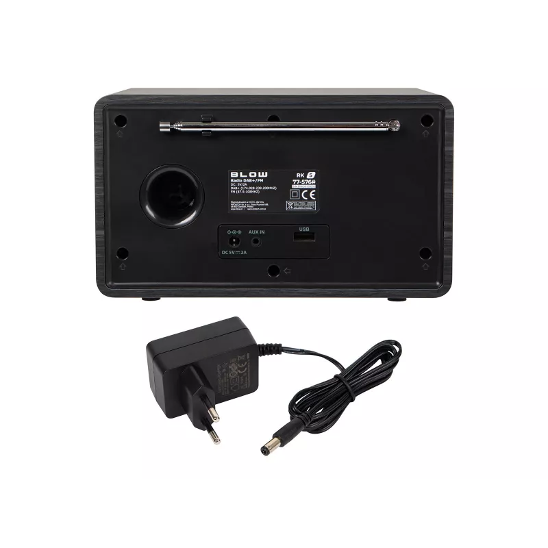 Radio kuchenne BLOW RK5 FM/DAB+ z Bluetooth, czarne