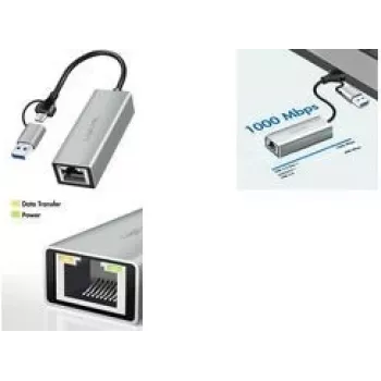 LogiLink UA0238B - Karta sieciowa USB-A C 1x RJ45 - Karta interfejsu - 1.000 Mbps (UA0238B)