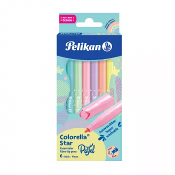 Pisak Pelikan 822282 Fine Kolory mieszane 6 szt.