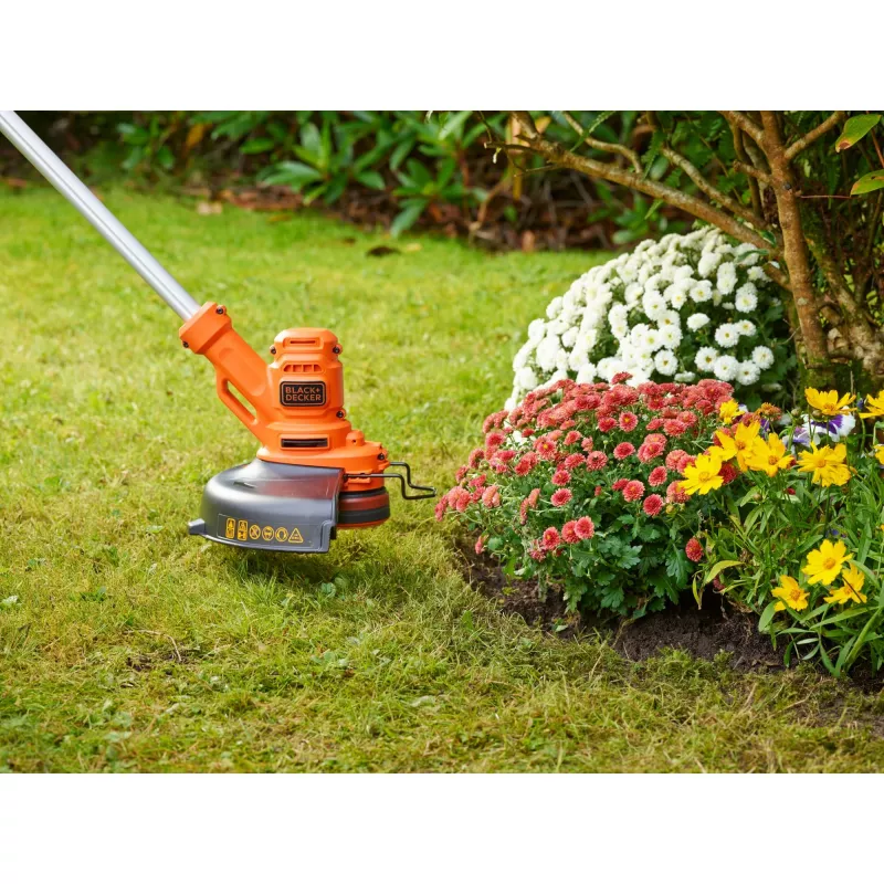Black & Decker BESTA525-QS, podkaszarka do trawy, 25 cm, nylonowa linka, uchwyt pętlowy D, 1,6 mm, 10 m
