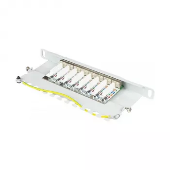Good Connections Patchpanel 10Cat. 6A 8-P. 0,5HE lichtgr.