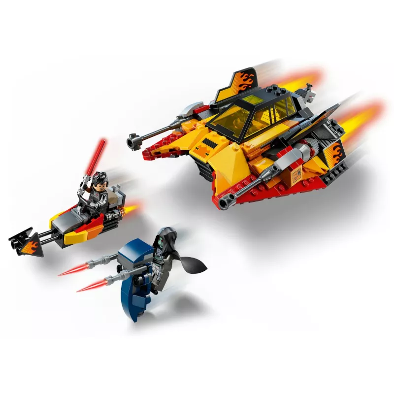 LEGO Star Wars Flame Speeder 75414 zestaw pojazdu śnieżnego — 349 elementów, 3 minifigurki, wiek 7+