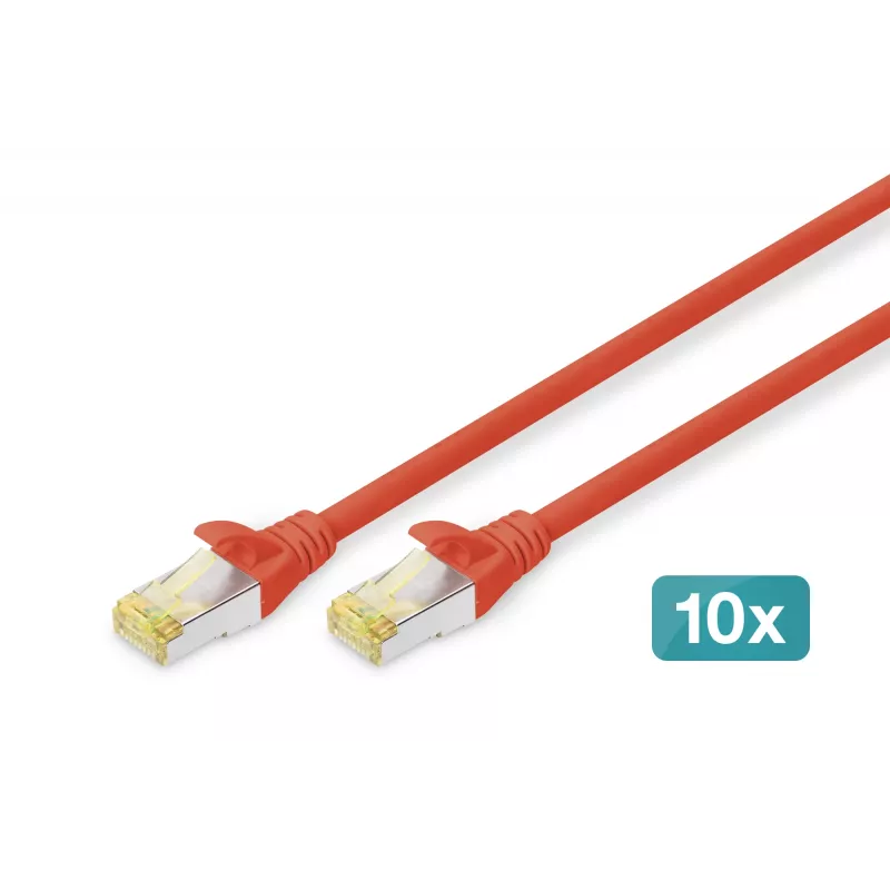 Kabel sieciowy Digitus CAT 6A S/FTP RJ-45 2m Czerwony