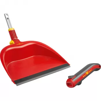 Szufelka WOLF-Garten BK-M 25 cm czerwony/szary — zewnętrzna szufelka ogrodowa, kompaktowa szerokość 25 cm