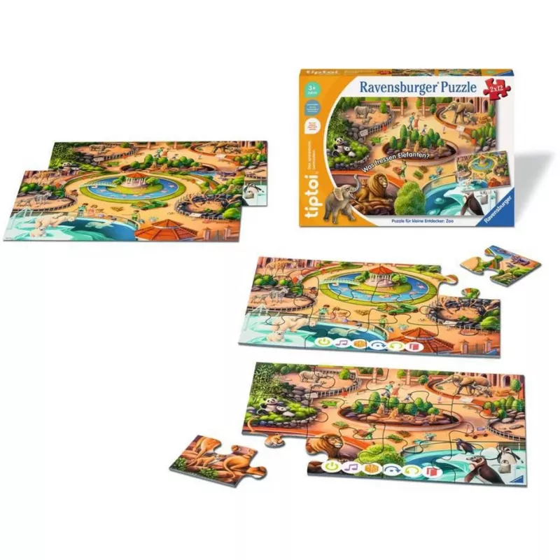 tiptoi Puzzle dla młodych odkrywców: Zoo