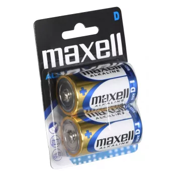 Bateria jednorazowa alkaliczna MAXELL D 1.5V (cylindryczna) — 2 szt., blister