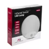 Lampa ścienna LED MACLEAN MCE357W z czujnikiem ruchu IR, biała, zewnętrzna/wewnętrzna