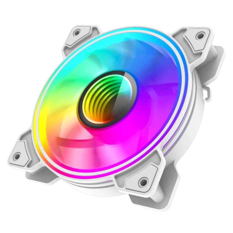 Gamemax | Wentylator obudowy | DUAL RING INFINITY | Biały