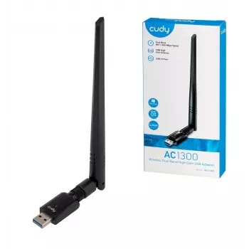 Karta sieciowa Cudy WU1400 WLAN 867 Mbit/s USB Dual-band Wi-Fi 5