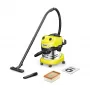 Odkurzacz beczkowy Karcher WD 4 S V-20/5/22 — zbiornik 20 l ze stali nierdzewnej, wąż 5 m, 1000 W, do pracy na sucho i mokro