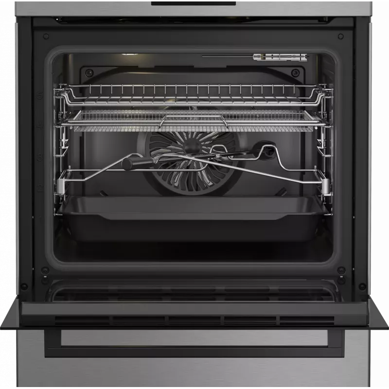 Kuchenka BEKO | FBMA61330GXDT | Typ płyty grzewczej: Gazowa | Typ piekarnika: Elektryczny | Stal nierdzewna | Szerokość 60 cm | Grillowanie | LED | Głębokość 60 cm | 72 L