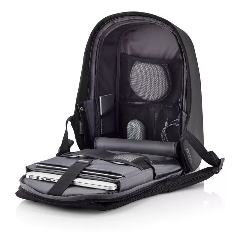 Plecak XDDESIGN Bobby Hero Small, antykradzieżowy, 11,5 L, tablet do 12,9 cala, PET/pianka, czarny