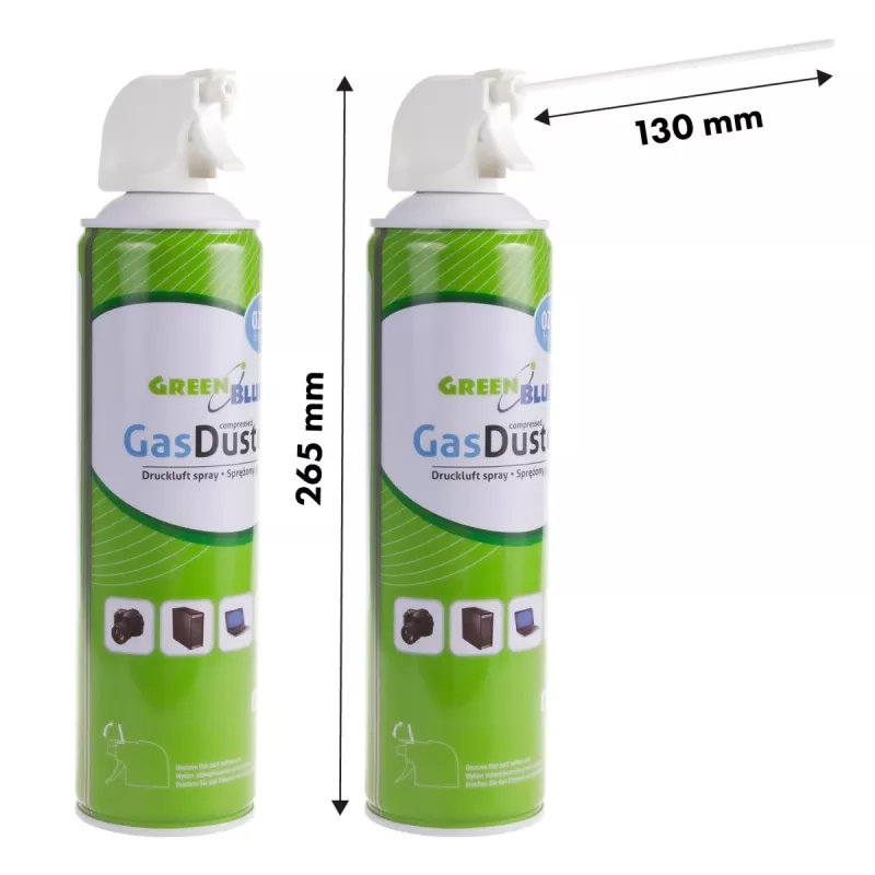 Sprężone powietrze GreenBlue GB600 600ml pistolet atomizer - spray pistoletowy