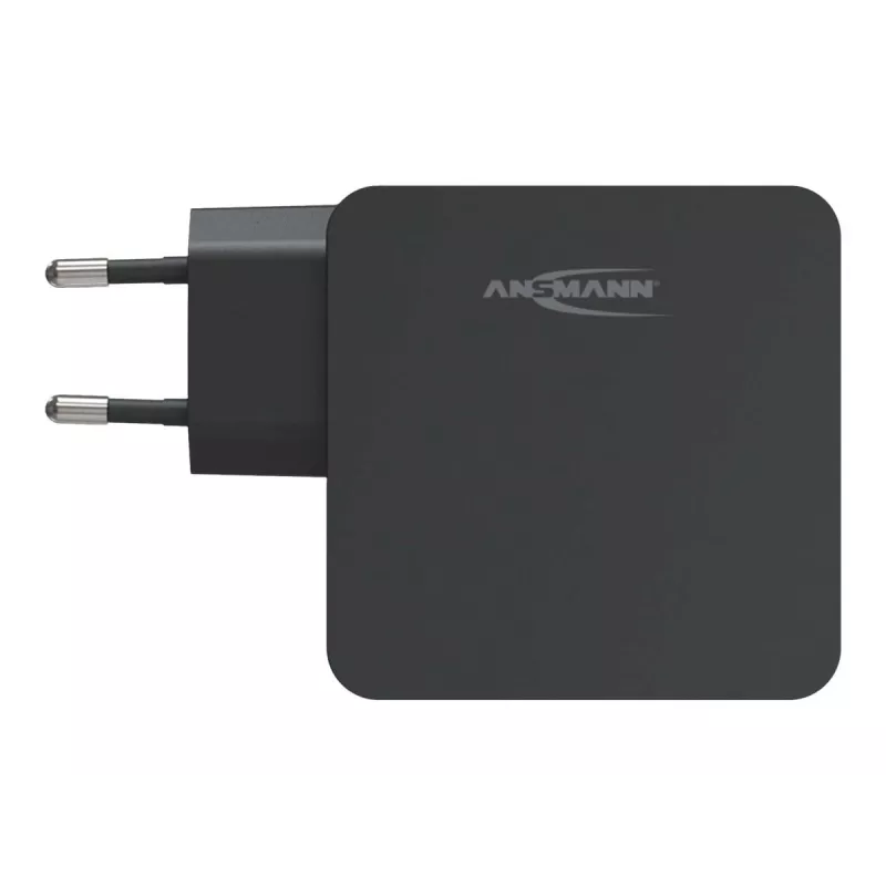 ANSMANN 247PD - Zasilacz - 45 W - 4700 mA - PD, QC 3.0 - 2 porty wyjściowe (USB, USB-C) - Czarny (1001-0095)