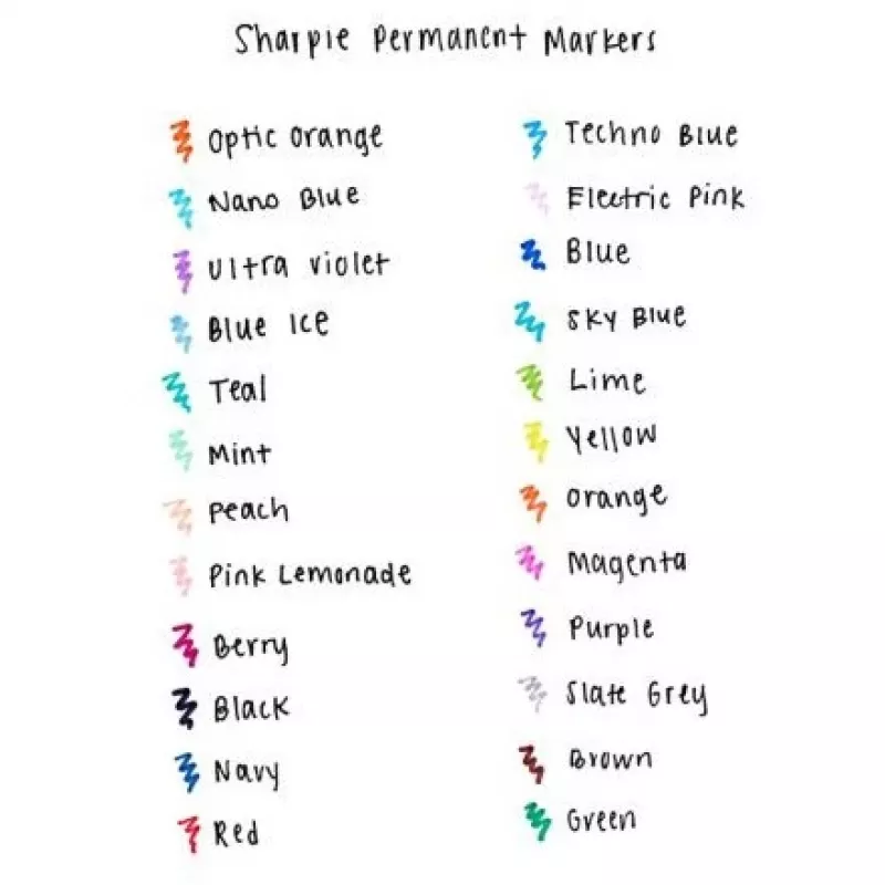 Marker Sharpie Fine 24 szt. cienka końcówka Wielokolorowy