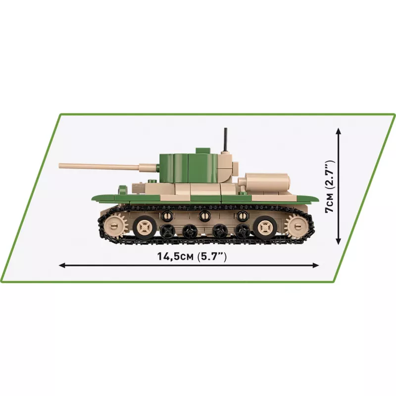 Zestaw konstrukcyjny COBI Renault R35 Valentine IX Panzer I 595 elementów