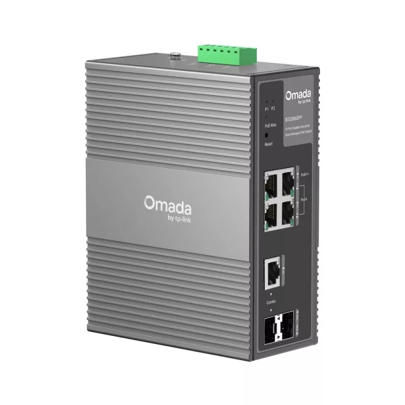 Przełącznik sieciowy TP-Link IES206GPP zarządzalny Gigabit Ethernet (10/100/1000) Power over Ethernet (PoE) czarny