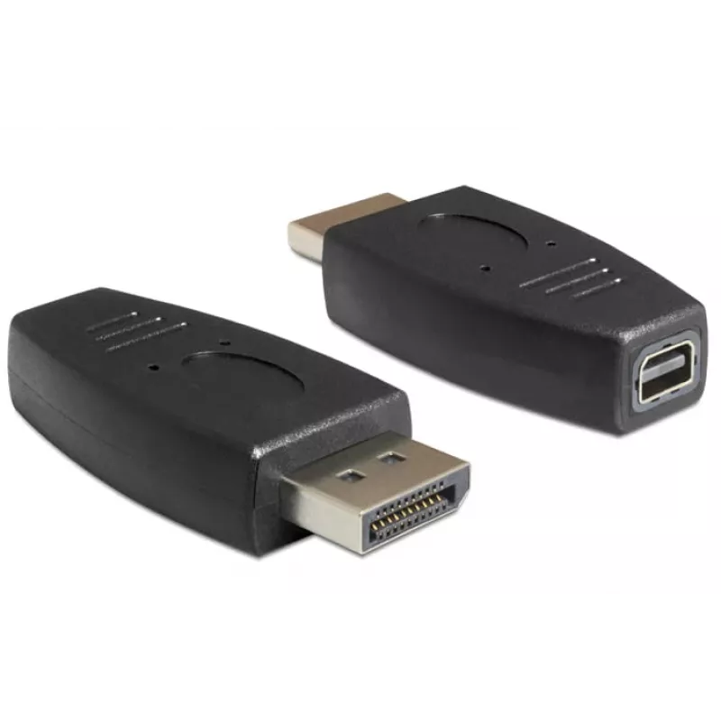 DeLOCK - Adapter DisplayPort - DisplayPort (M) na Mini DisplayPort (W) - Czarny