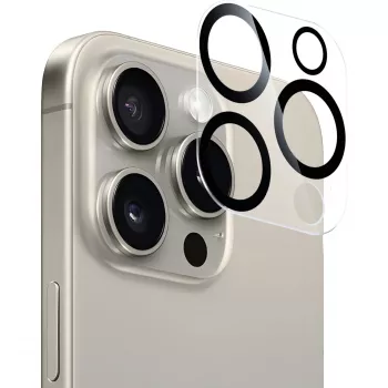 NEVOGLASS 3D Kameraschutzglas (przezroczysty/czarny, iPhone 17 Pro)