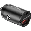 Ładowarka samochodowa YENKEE CAR 02 Power Delivery 30W z portami USB-A i USB-C