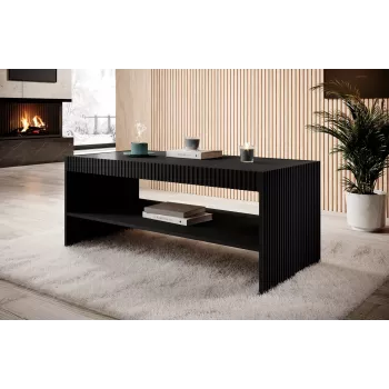 PAFOS ławka / stolik 120x60x50 cm czarny matowy