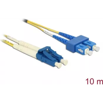 Kabel światłowodowy DeLOCK 84881 LC LC/APC OS2 0,5 m żółty