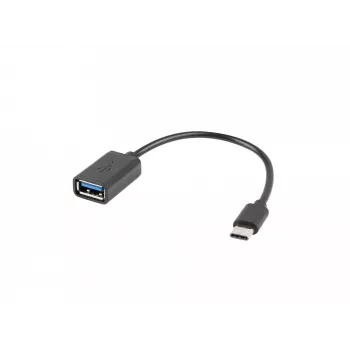 Kabel USB Lanberg AD-OTG-UC-01 0,15 m USB 2.0 USB A USB C Czarny